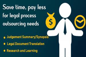 Focus on your core competencies while we help take care of your Legal Process Outsourcing needs!