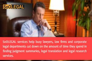 Finding Judgment Summaries, Legal Translation and Legal Research Services