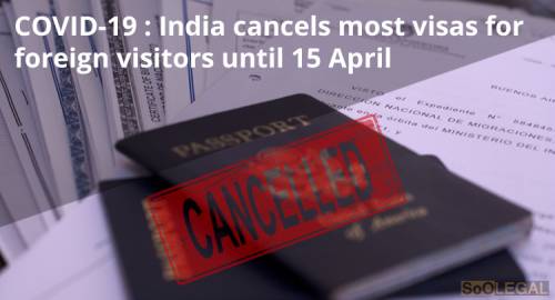 COVID-19: India cancels most visas for foreign visitors until 15 April