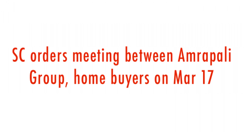 Amrapali case :SC says solution possible only through consensus between Amrapali group and home buyers