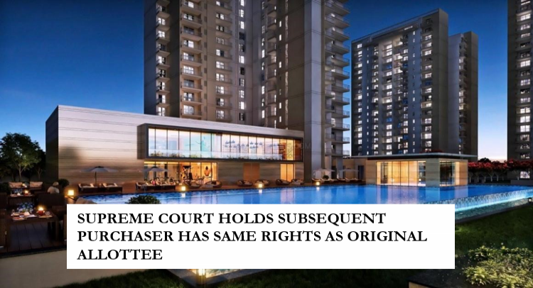 SUPREME COURT HOLDS SUBSEQUENT PURCHASER HAS SAME RIGHTS AS ORIGINAL ALLOTTEE