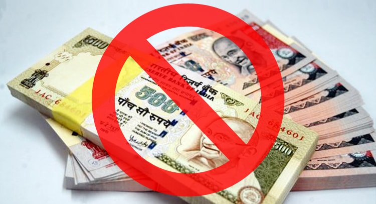 Notes of Rs 500 and Rs 1000 ceased to be legal tender